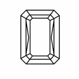 Radiant diamond shape icon
